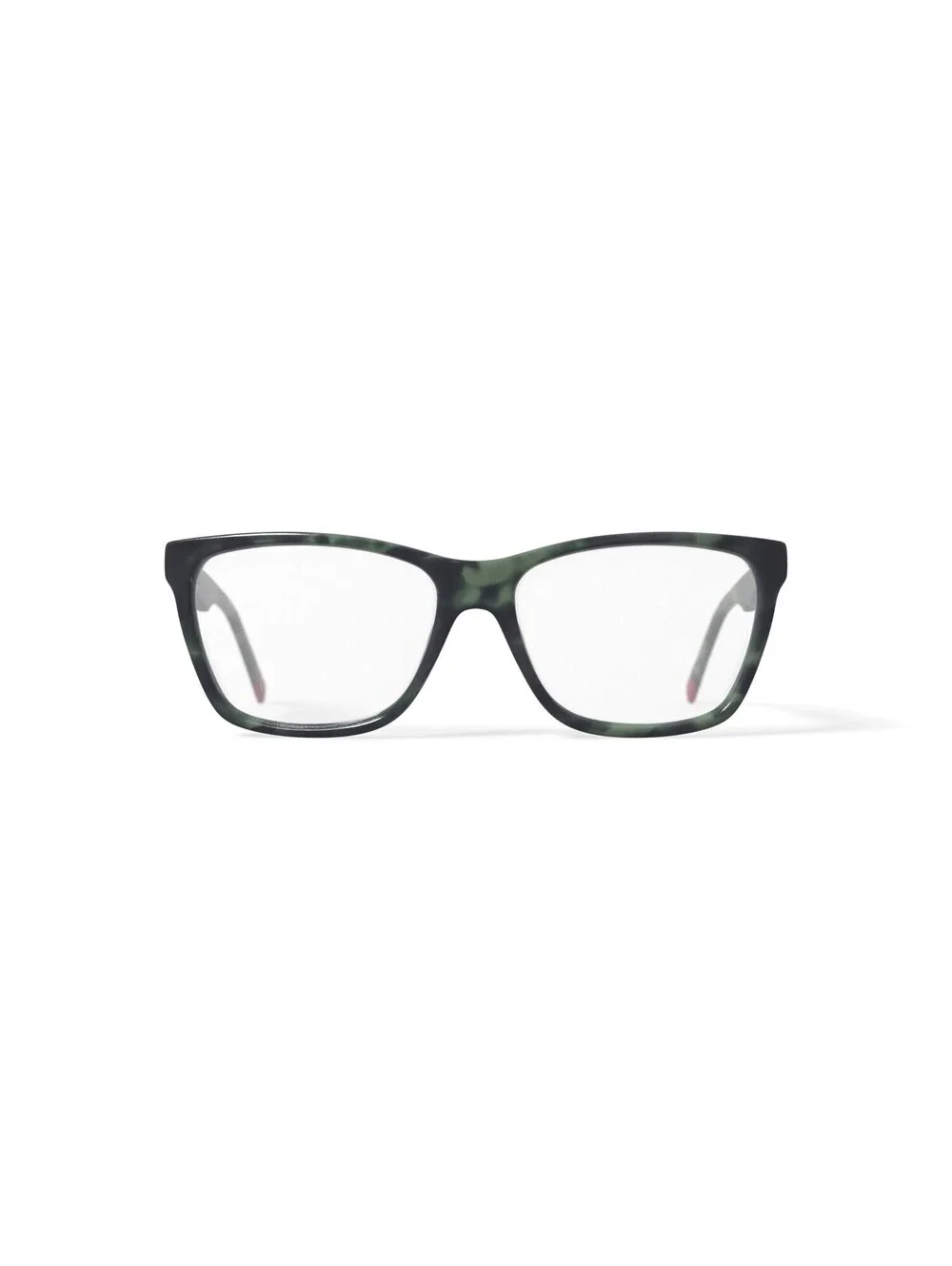 Christian Siriano Women's Jenna Square Prescription Eyeglasses, Green Tortoise
